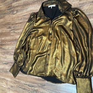 Frame Bronze/Gold button up blouse